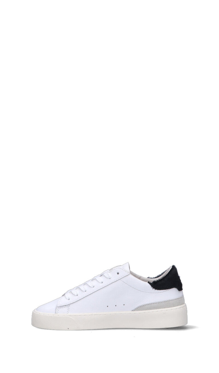 D.A.T.E. Sneaker donna bianca/nera in pelle