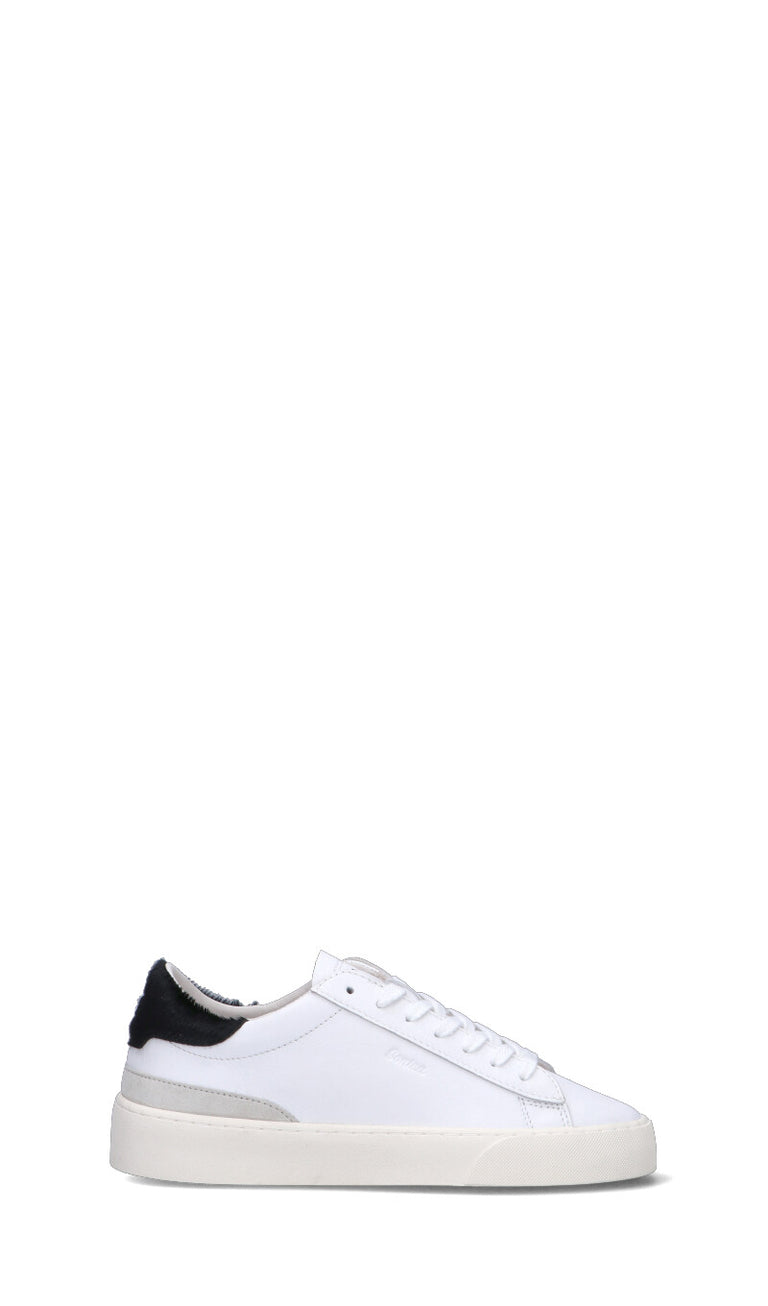 D.A.T.E. Sneaker donna bianca/nera in pelle