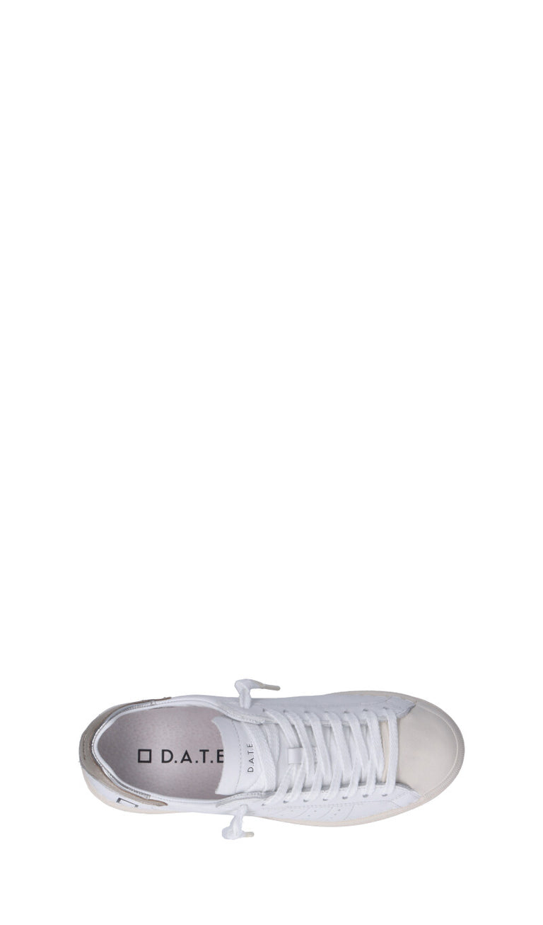 D.A.T.E. - BASE Sneaker donna bianca/platino in pelle