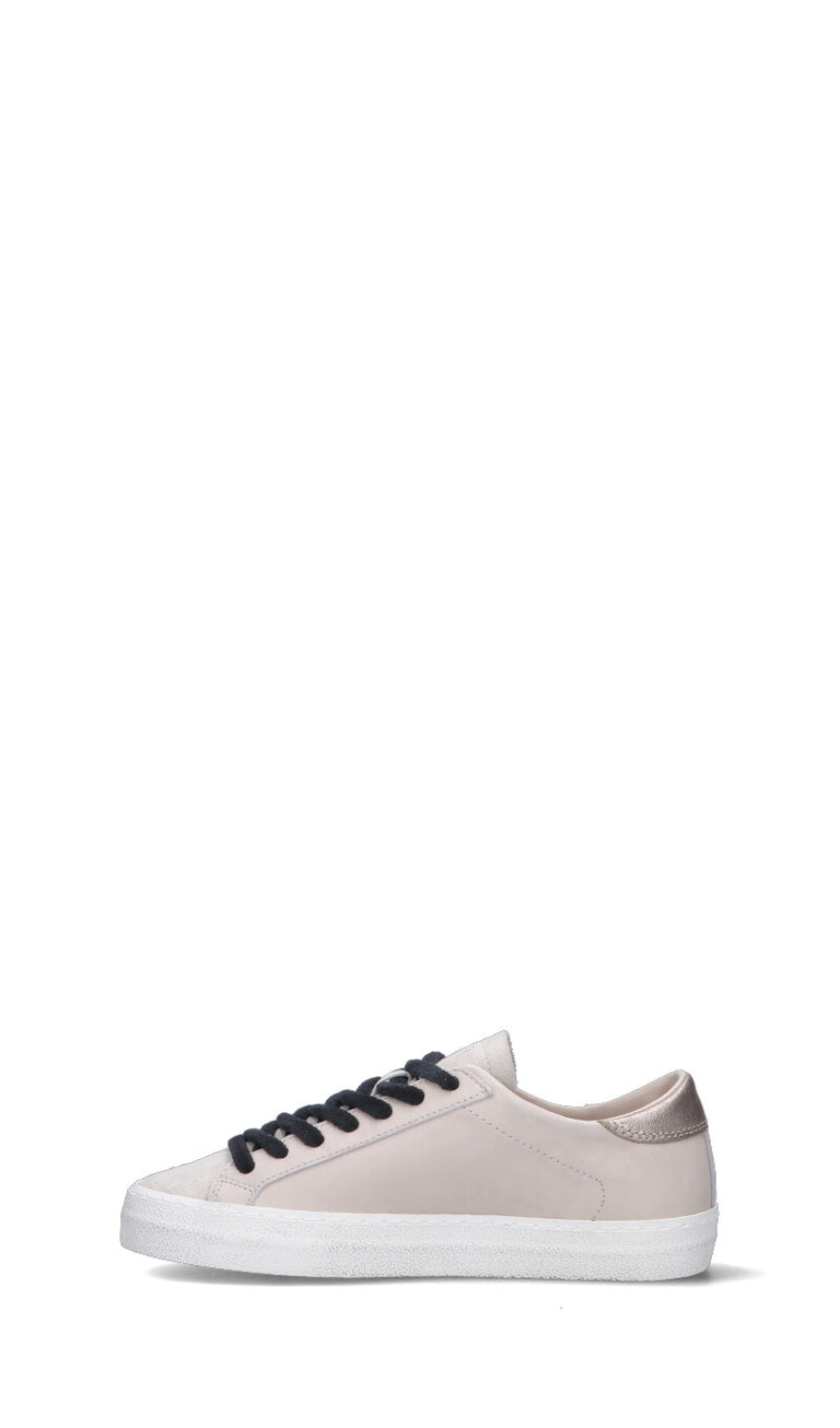 D.A.T.E. - HILL LOW Sneaker donna avorio in pelle