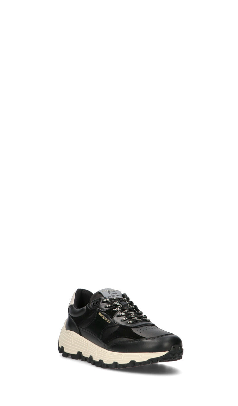 WOOLRICH Sneaker uomo nera in pelle