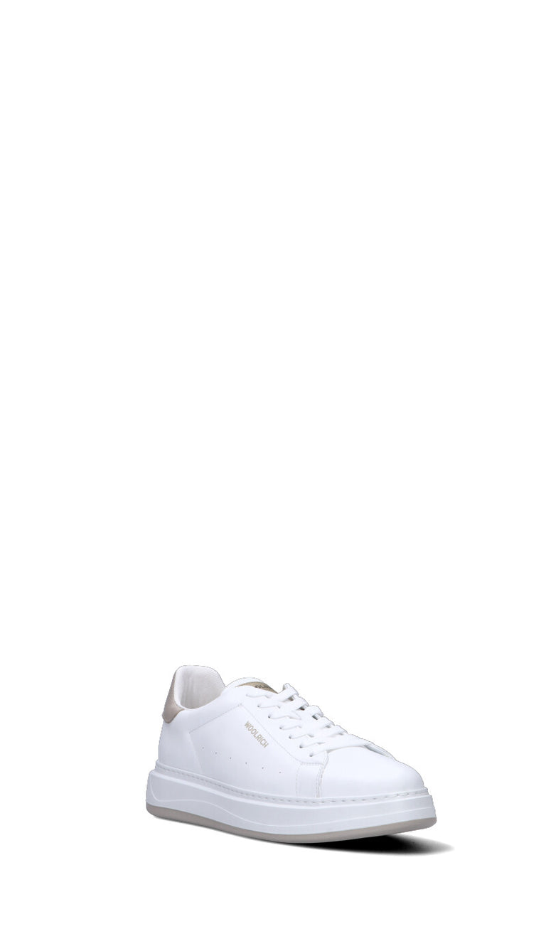 WOOLRICH Sneaker uomo bianca/beige in pelle