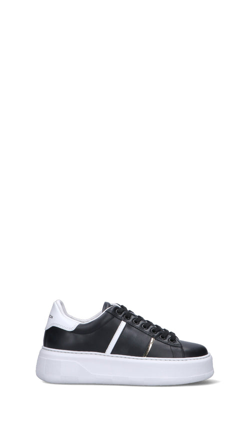 WOOLRICH Sneaker donna nera in pelle