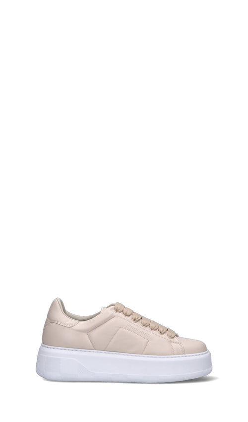 WOOLRICH Sneaker donna beige in pelle