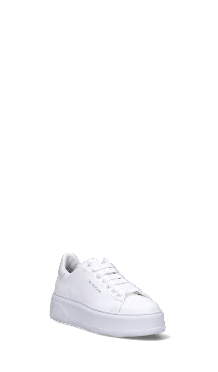 WOOLRICH Sneaker donna bianca in pelle