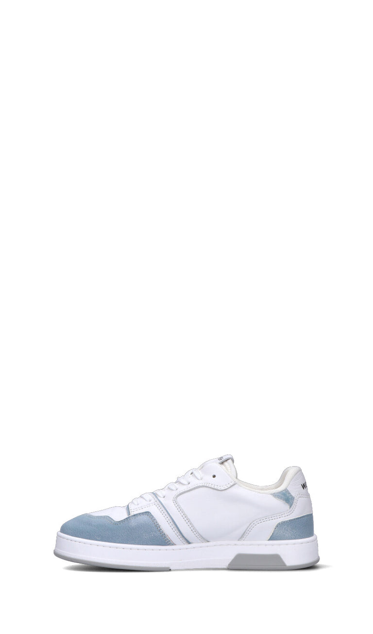 WOMSH Sneaker donna bianca/azzurra in pelle