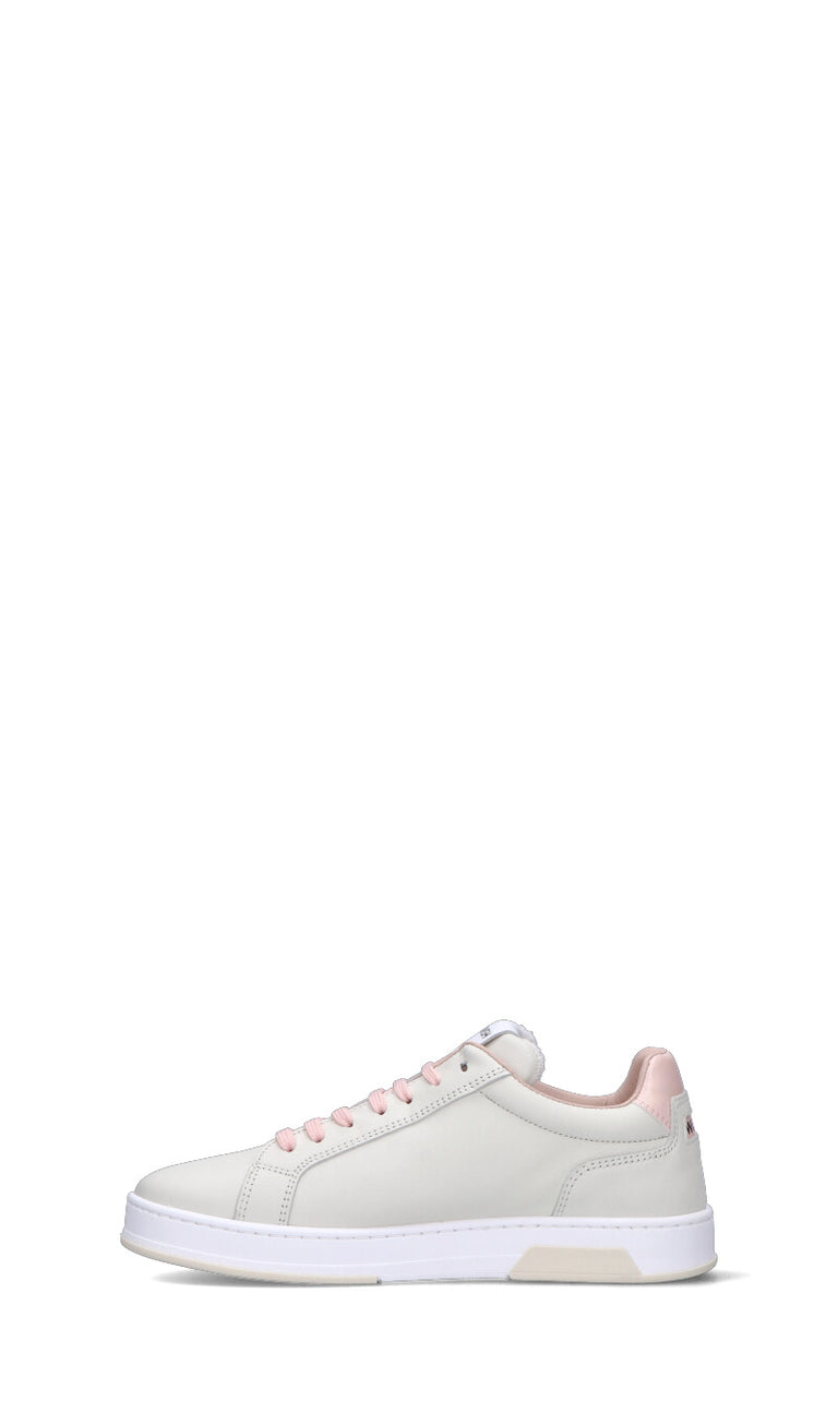 WOMSH Sneaker donna bianca/rosa in pelle