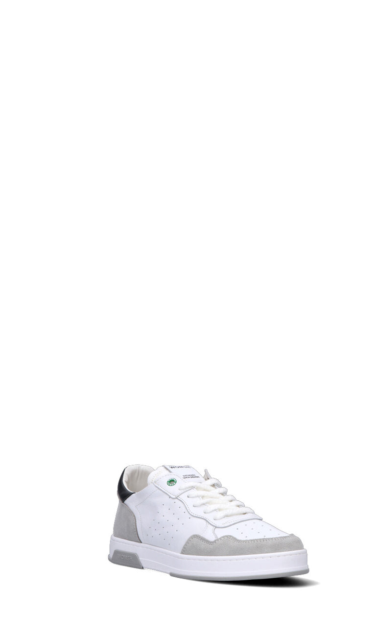 WOMSH Sneaker uomo bianca/grigia in pelle