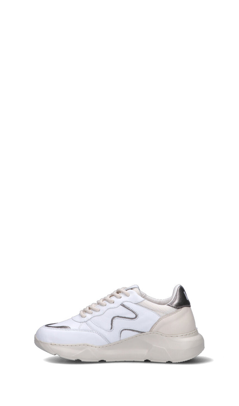 WOMSH Sneaker donna bianca in pelle