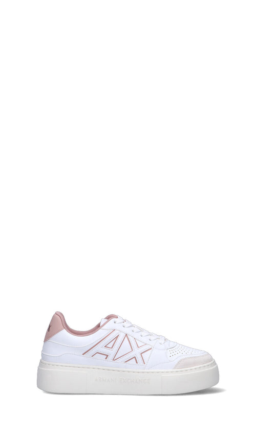 ARMANI EXCHANGE Sneaker donna bianca/rosa in pelle