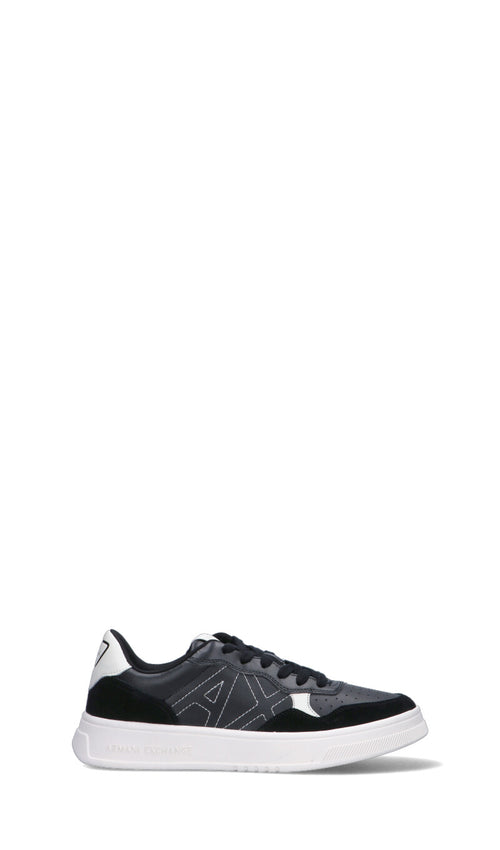 ARMANI EXCHANGE Sneaker uomo nera in pelle