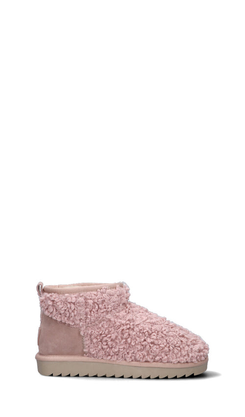 COLORS OF CALIFORNIA Ugg donna rosa in pelliccia