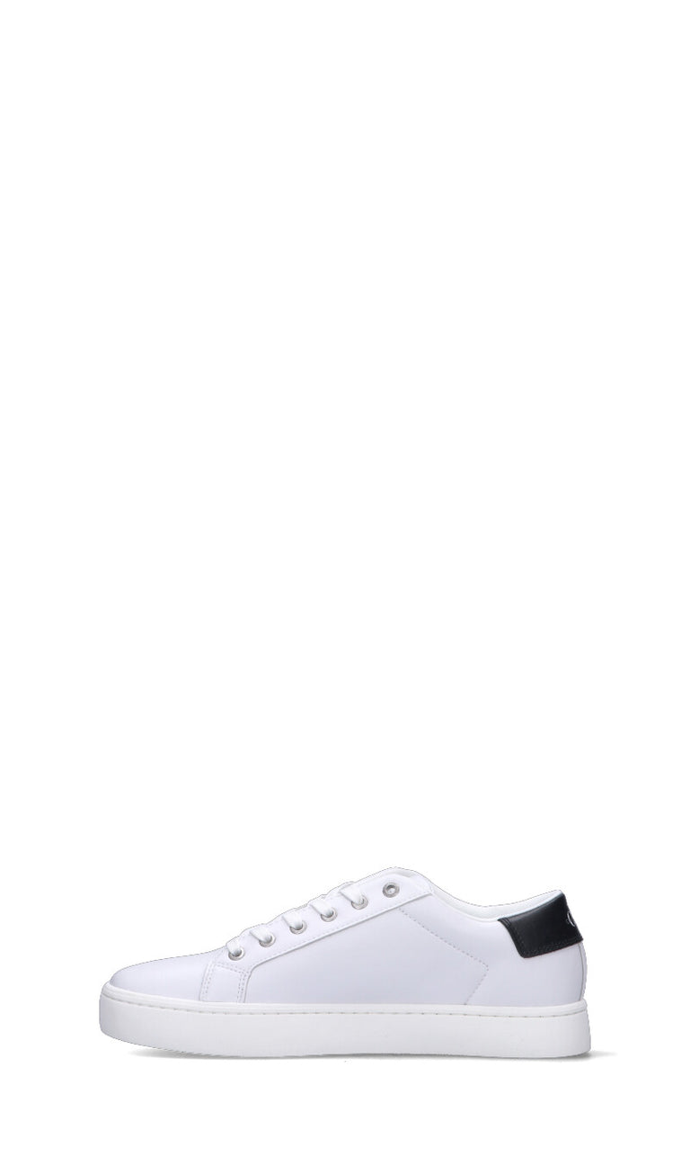 CALVIN KLEIN Sneaker uomo bianca/nera in pelle