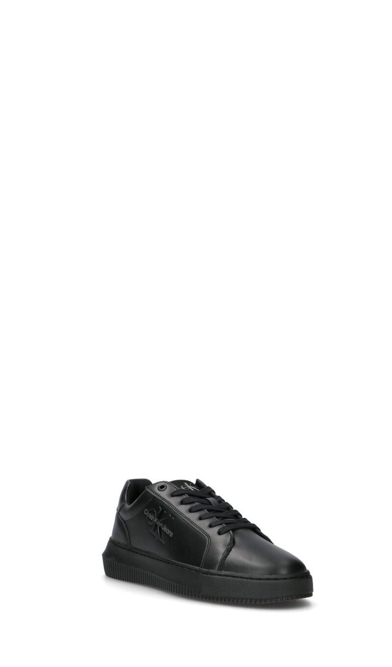 CALVIN KLEIN JEANS Sneaker uomo nera in pelle