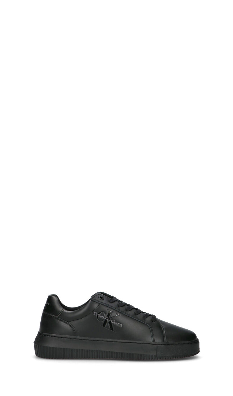 CALVIN KLEIN JEANS Sneaker uomo nera in pelle