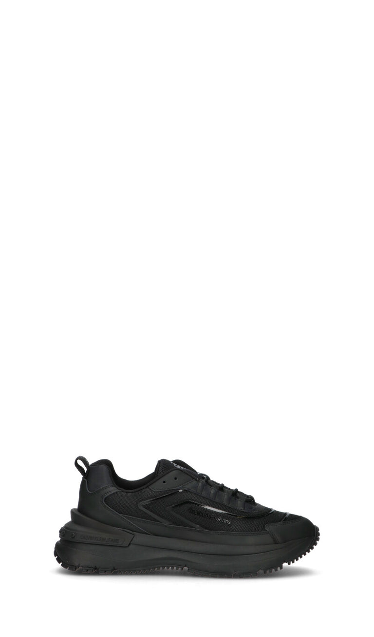 CALVIN KLEIN JEANS Sneaker uomo nera in pelle