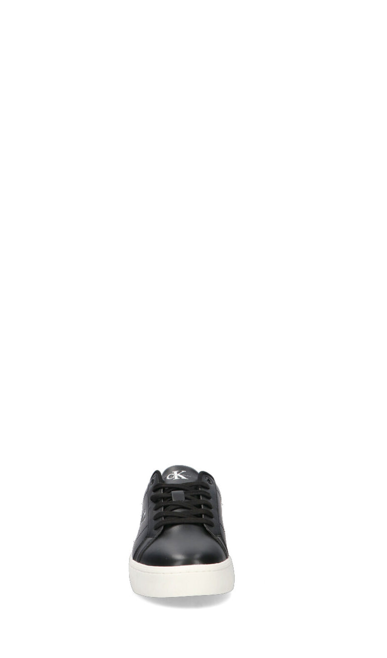 CALVIN KLEIN JEANS Sneaker uomo nera in pelle