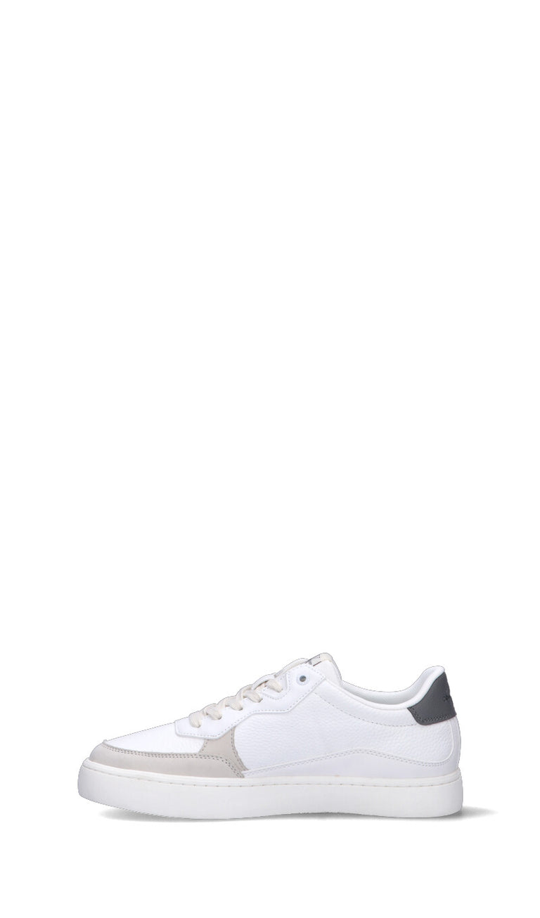 CALVIN KLEIN JEANS Sneaker uomo bianca/grigia in pelle