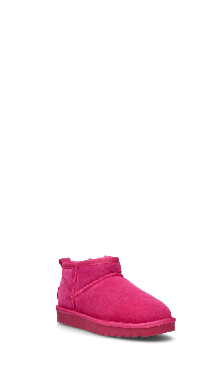 COLORS OF CALIFORNIA Stivaletto pelo donna fucsia in suede