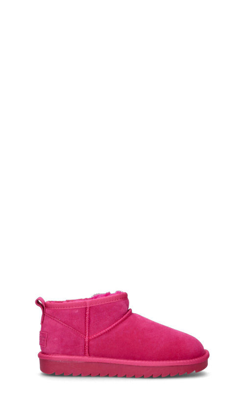 COLORS OF CALIFORNIA Stivaletto pelo donna fucsia in suede