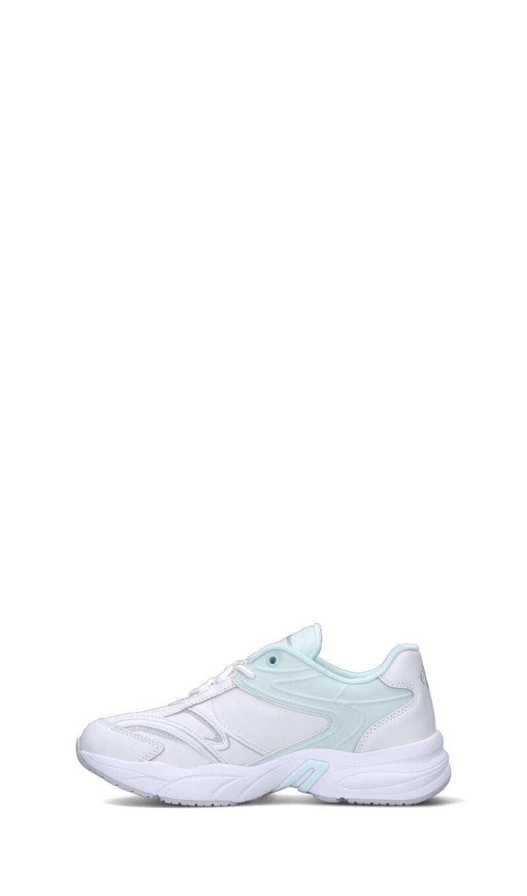 CALVIN KLEIN Sneaker donna bianca/azzurra in pelle