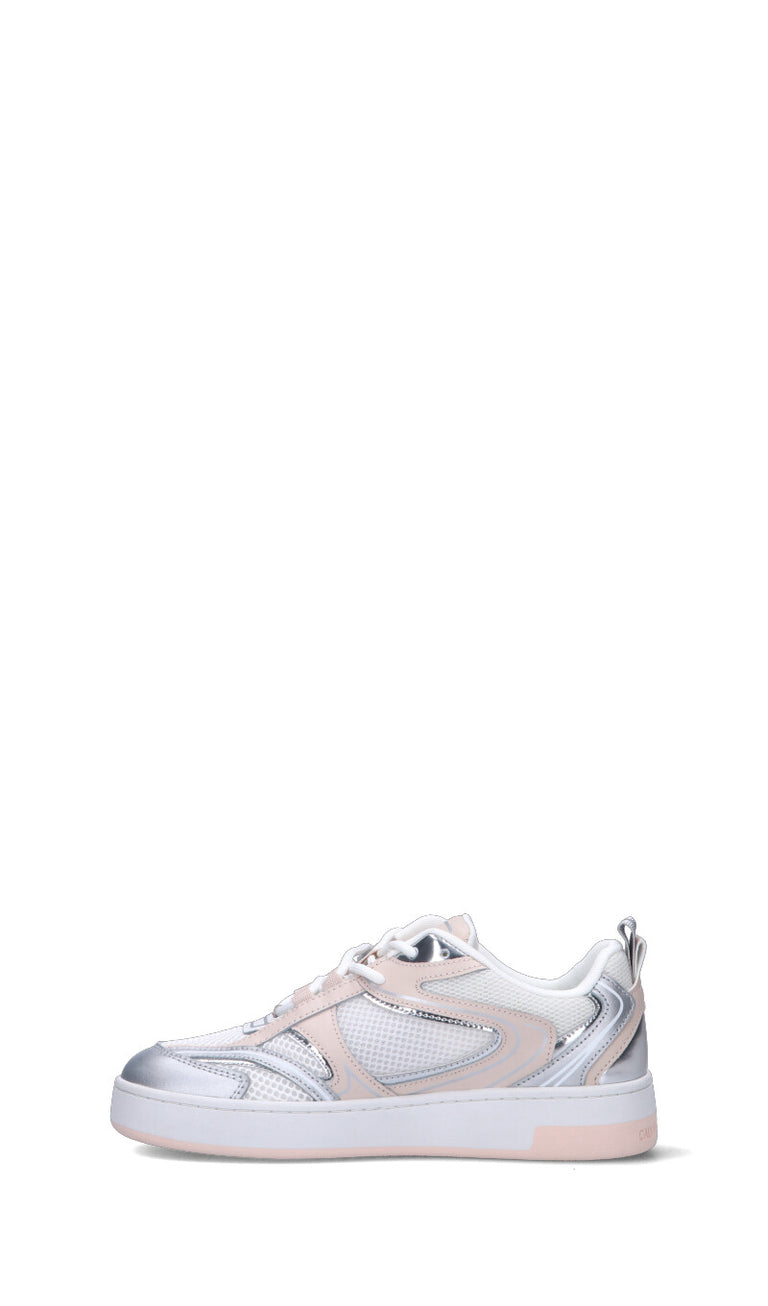 TOMMY HILFIGER Sneaker donna bianca/argento/rosa in pelle