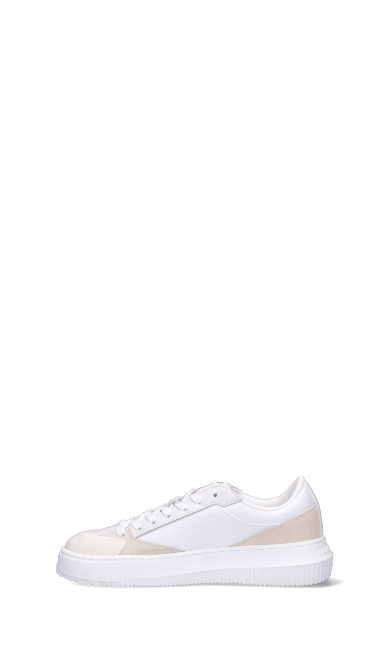 CALVIN KLEIN JEANS Sneaker donna bianca in pelle