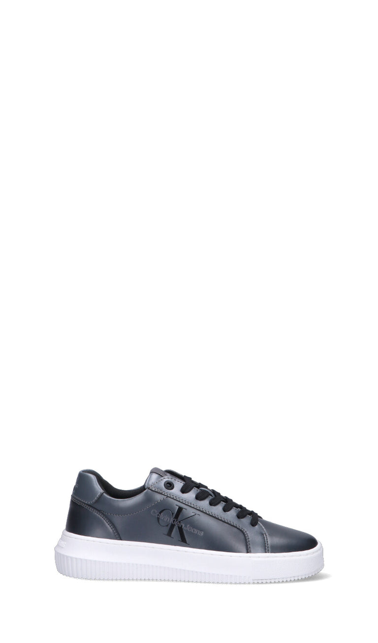 CALVIN KLEIN JEANS Sneaker donna nera in pelle