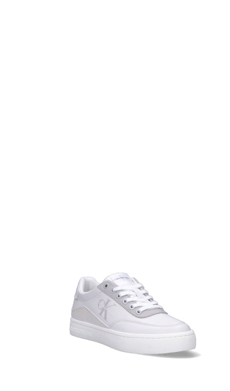 CALVIN KLEIN JEANS Sneaker donna bianca in pelle