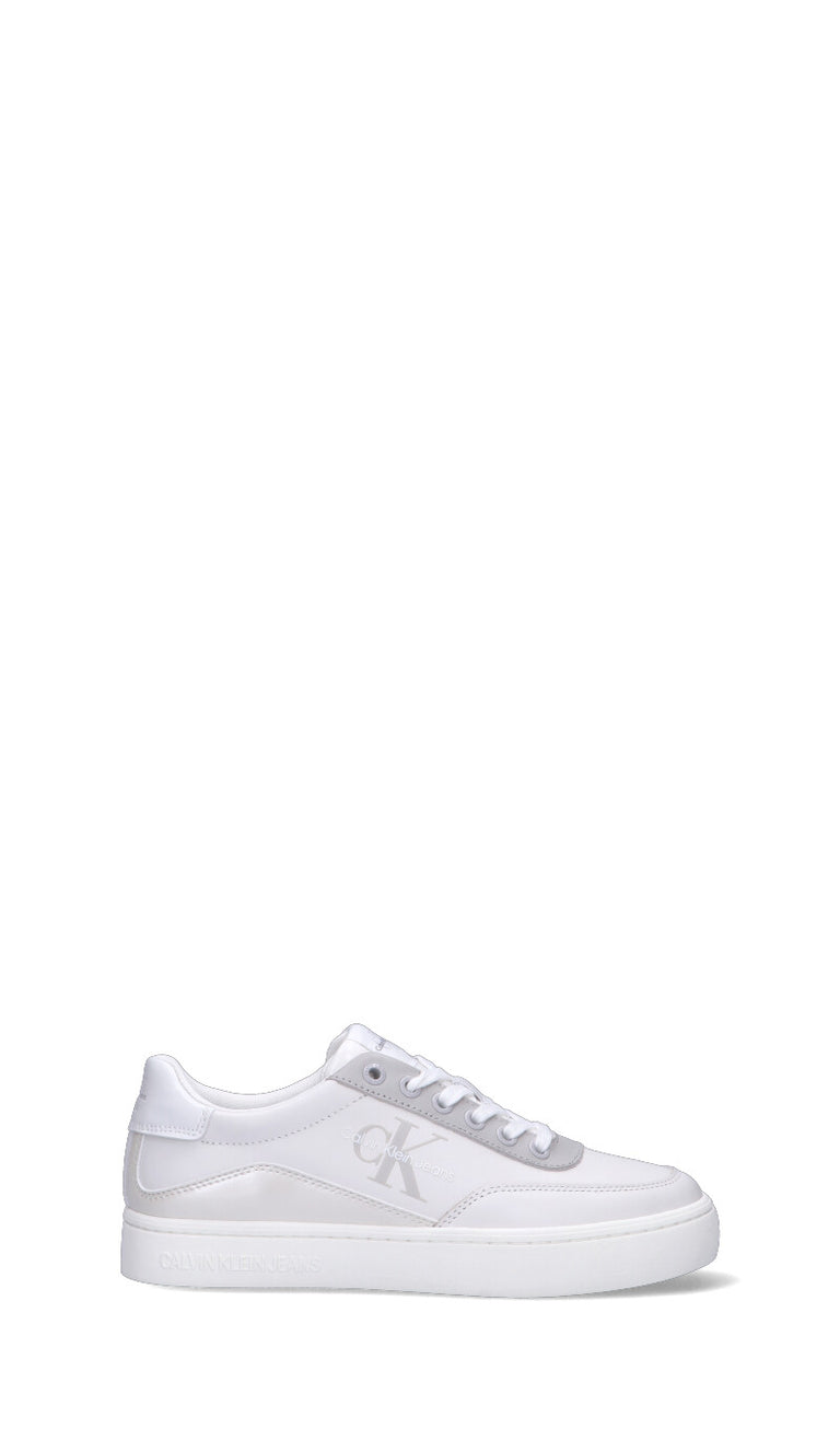 CALVIN KLEIN JEANS Sneaker donna bianca in pelle