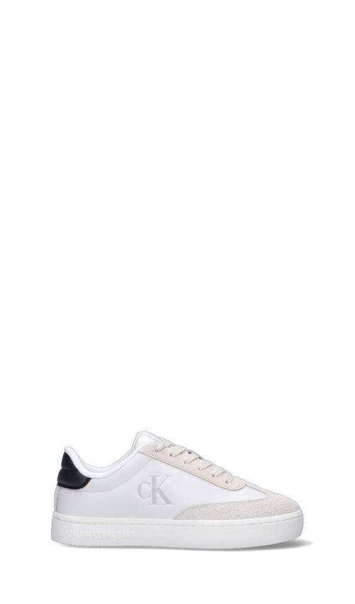 CALVIN KLEIN JEANS Sneaker donna bianca/nera in pelle