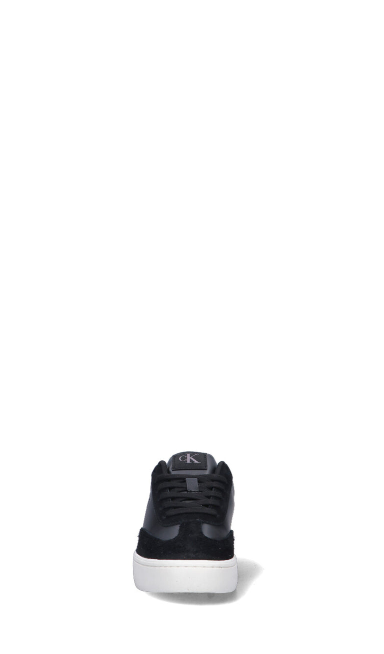 CALVIN KLEIN JEANS Sneaker donna nera in pelle