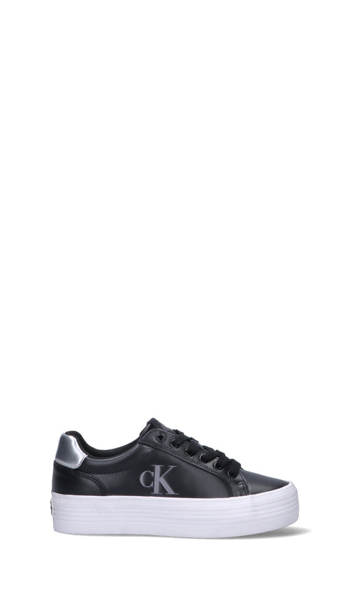 CALVIN KLEIN JEANS Sneaker donna nera in pelle