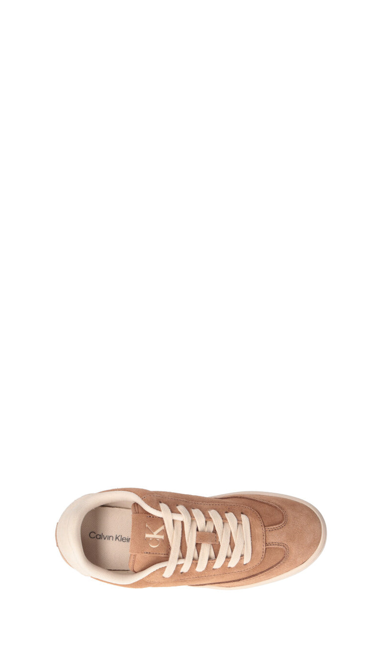 CALVIN KLEIN JEANS Sneaker donna tapioca/cammello in suede