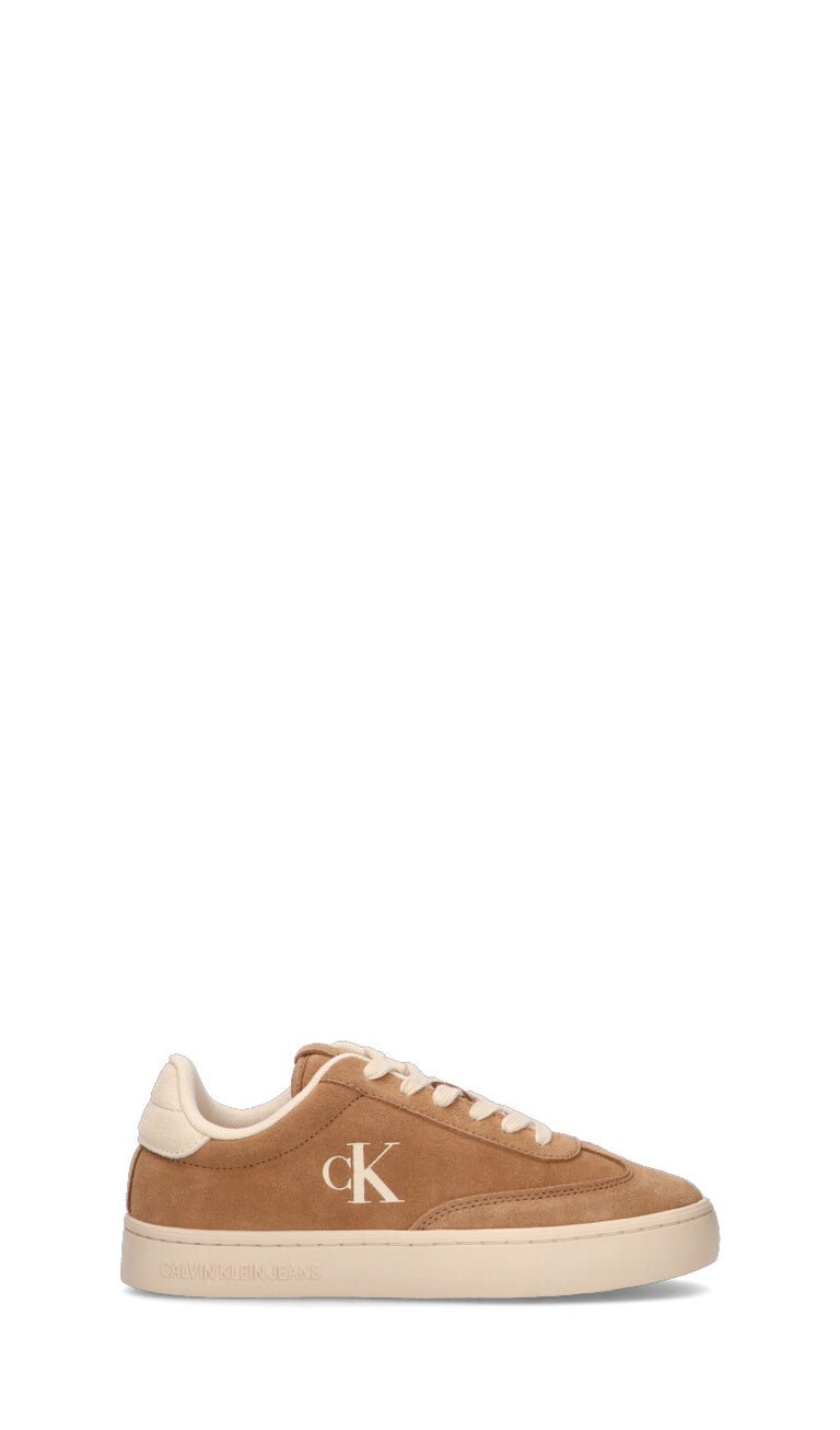 CALVIN KLEIN JEANS Sneaker donna tapioca/cammello in suede