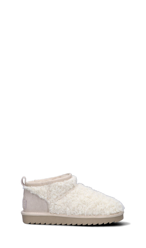 COLORS OF CALIFORNIA Ugg donna bianco in pelliccia