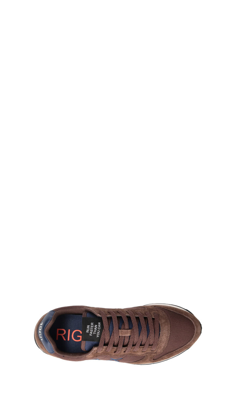 SUN68 Sneaker uomo marrone in pelle