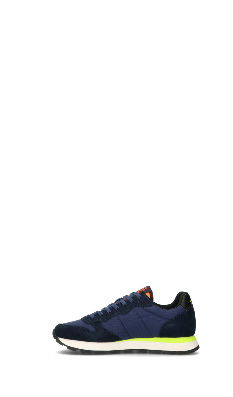 SUN68 Sneaker uomo blu in pelle