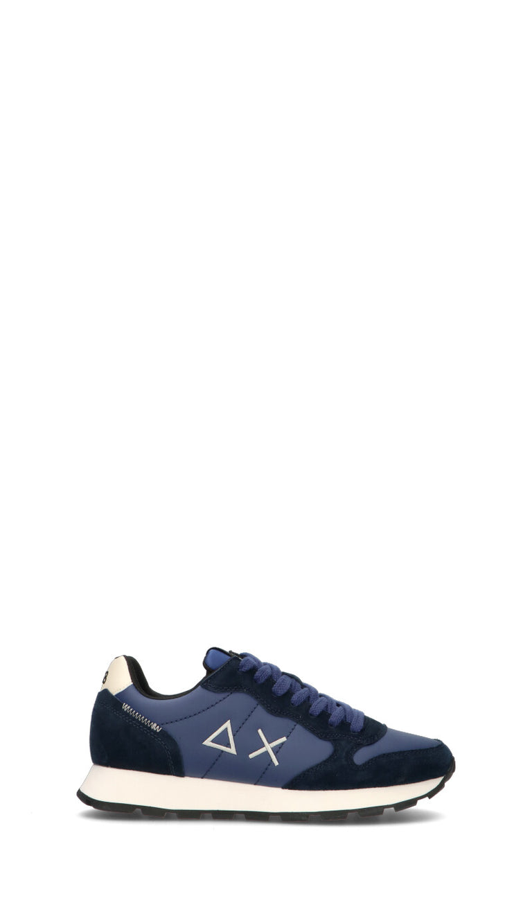 SUN68 Sneaker uomo blu in pelle