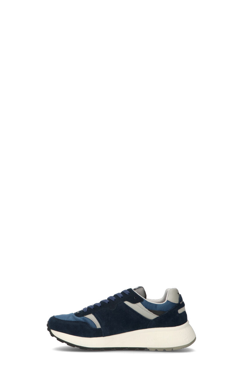 SUN68 Sneaker uomo blu in pelle