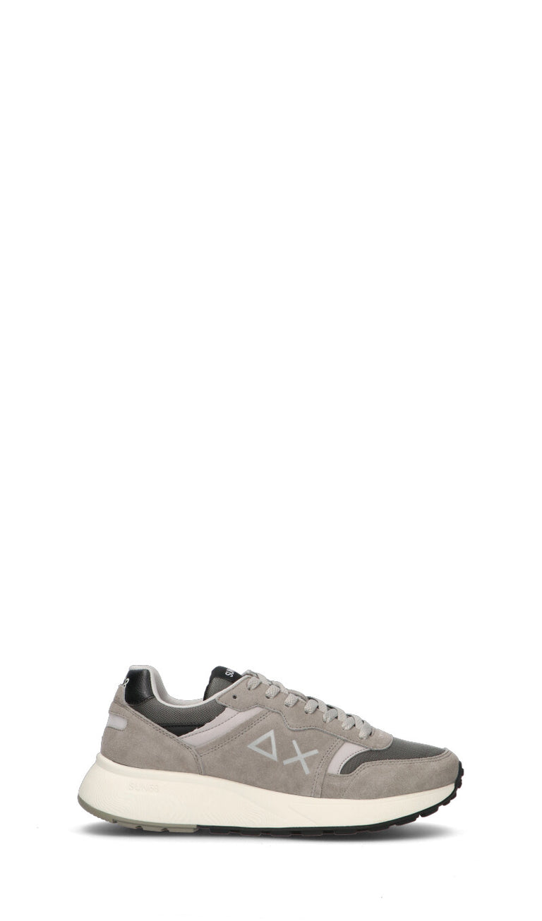 SUN68 Sneaker uomo grigia in pelle