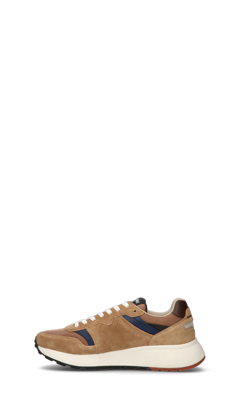 SUN68 Sneaker uomo marrone in pelle