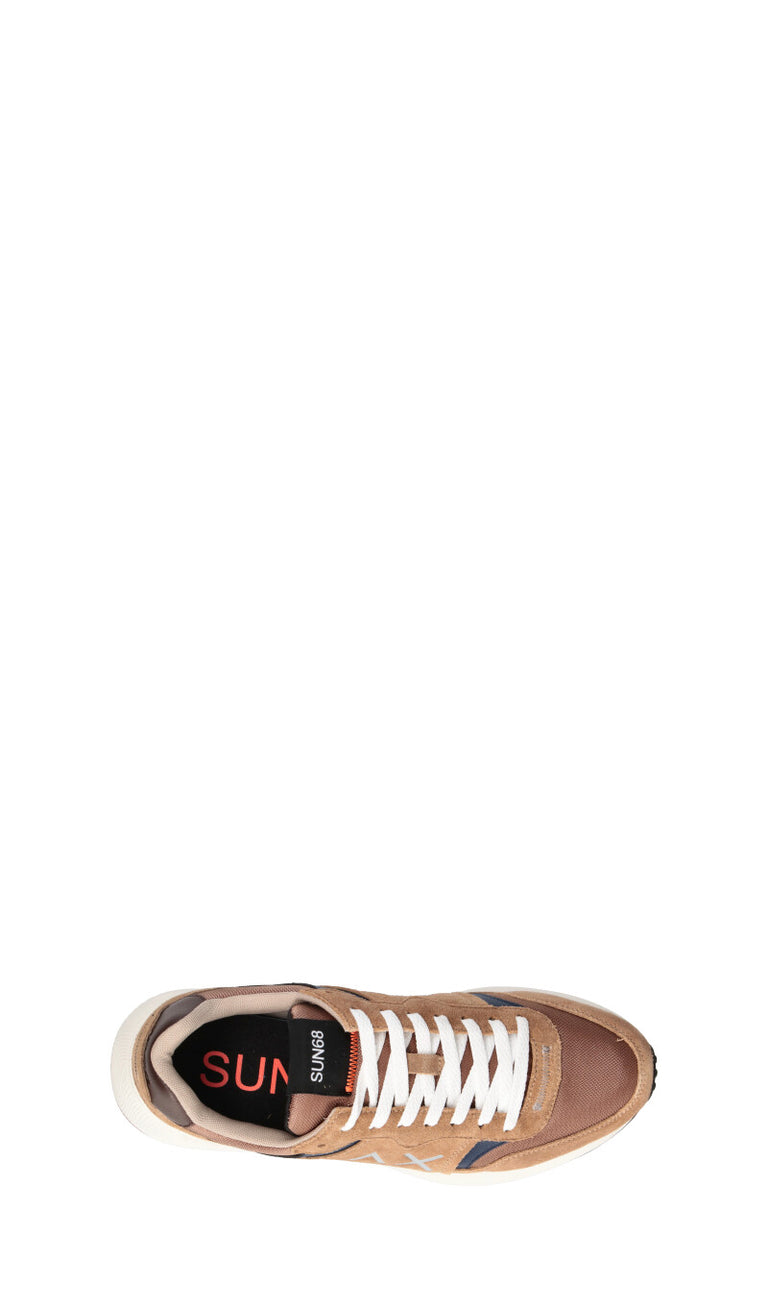 SUN68 Sneaker uomo marrone in pelle