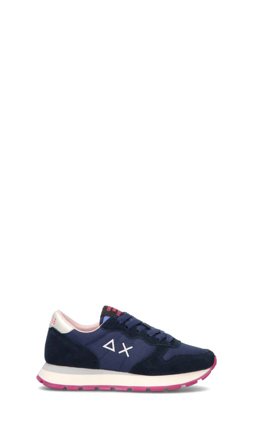 SUN68 Sneaker donna blu in pelle