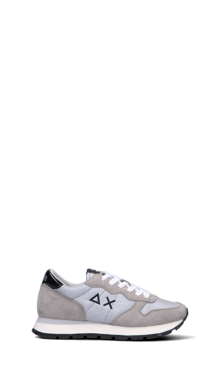 SUN68 Sneaker donna argento in pelle