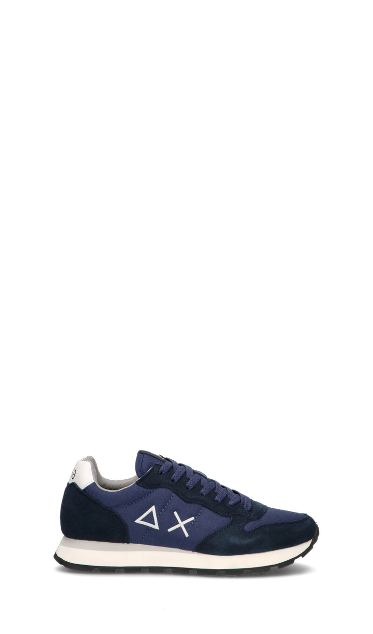 SUN68 Sneaker uomo blu in suede