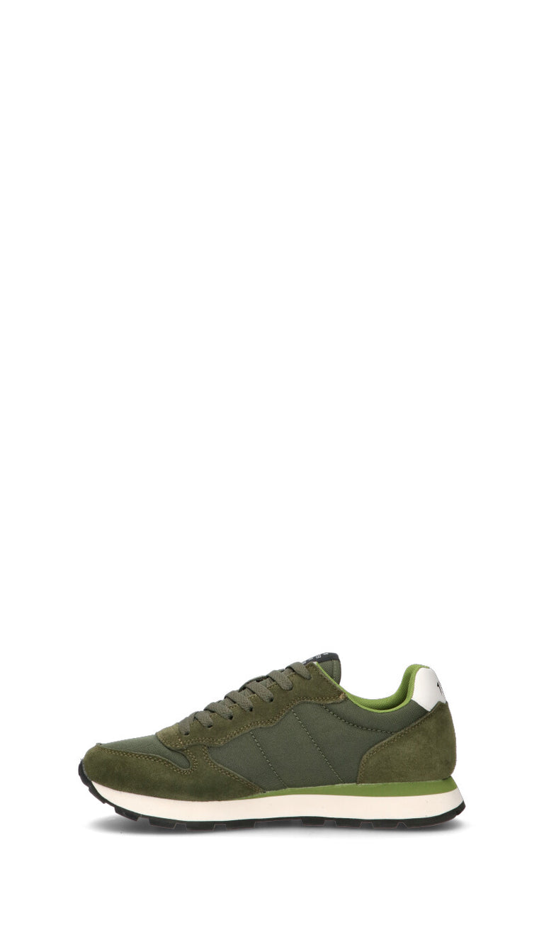 SUN68 Sneaker uomo verde in suede