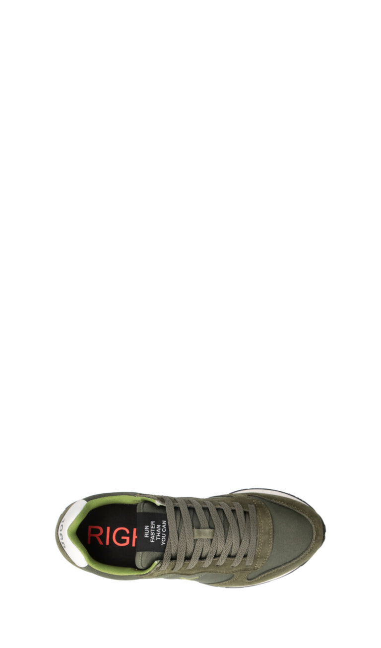 SUN68 Sneaker uomo verde in suede