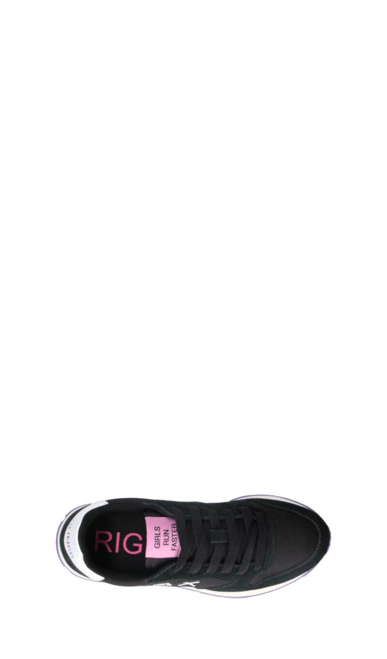 SUN68 Sneaker donna nera e rosa in suede