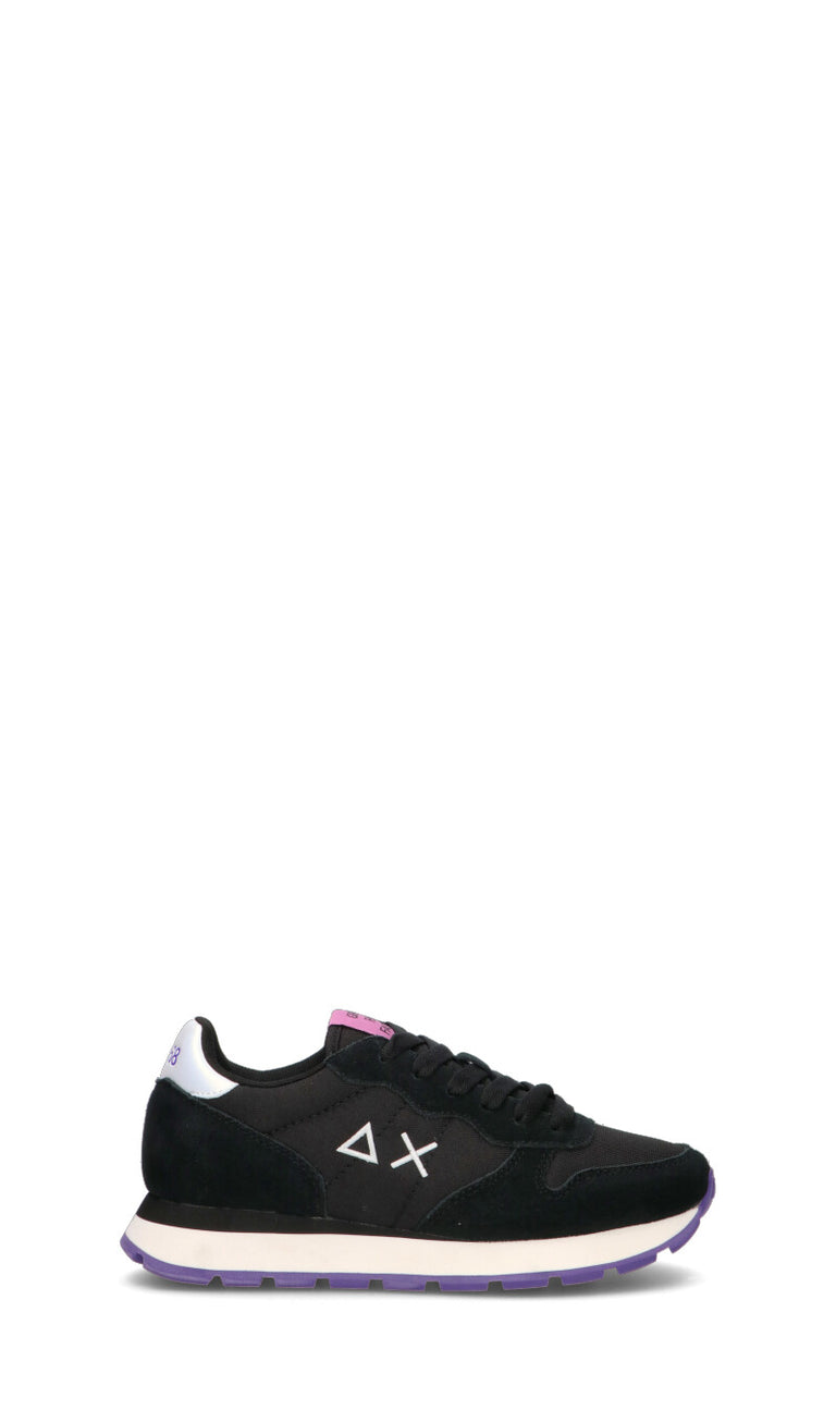 SUN68 Sneaker donna nera e rosa in suede